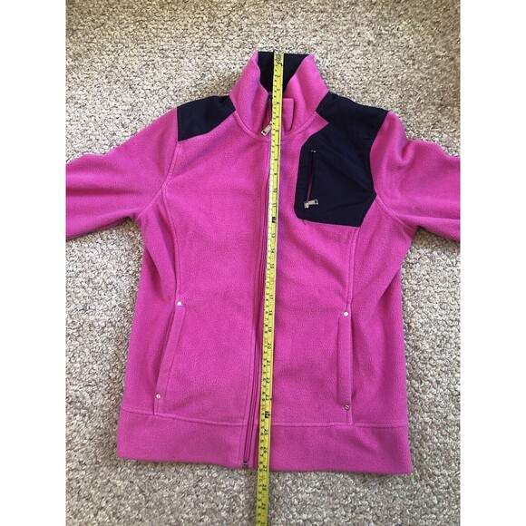 Lauren Ralph Lauren Fleece Jacket Women's Small Pink Black - Picture 6 of 7